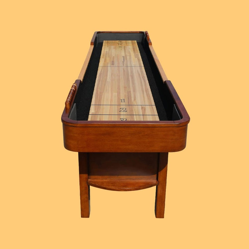 HATHAWAY MERLOT Walnut Shuffleboard Table With Accessories, 12FT (94615283) - SAKSBY.com - Poker & Game Tables - SAKSBY.com