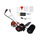 Heavy-Duty 2.5HP 2-Stroke 52CC 24-Inch Gas-Powered Walk-Behind Brush Sweeper Broom (SAK38624) - Saksby Wholesale - With Toolkit View