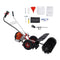 Heavy Duty 2.5HP 2-Stroke 52CC Gas-Powered Walk-Behind Brush Sweeper Broom, 24" (97138624) - SAKSBY.com - Power Sweepers - SAKSBY.com