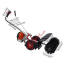 Heavy Duty 2.5HP 2-Stroke 52CC Gas-Powered Walk-Behind Brush Sweeper Broom, 24" (97138624) - SAKSBY.com - Power Sweepers - SAKSBY.com