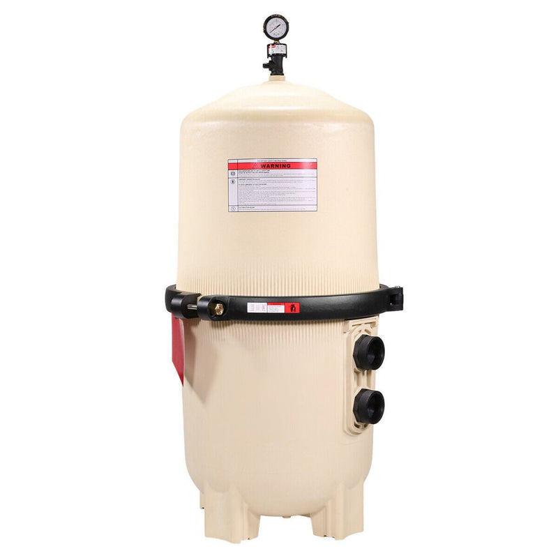 Heavy Duty 57,000 Gallon In-Ground Swimming Pool Filter Cartridge With Built-In Pressure Gauge, 62 SQF (SAK45092) - SAKSBY.com - Filter Cartridge - SAKSBY.com