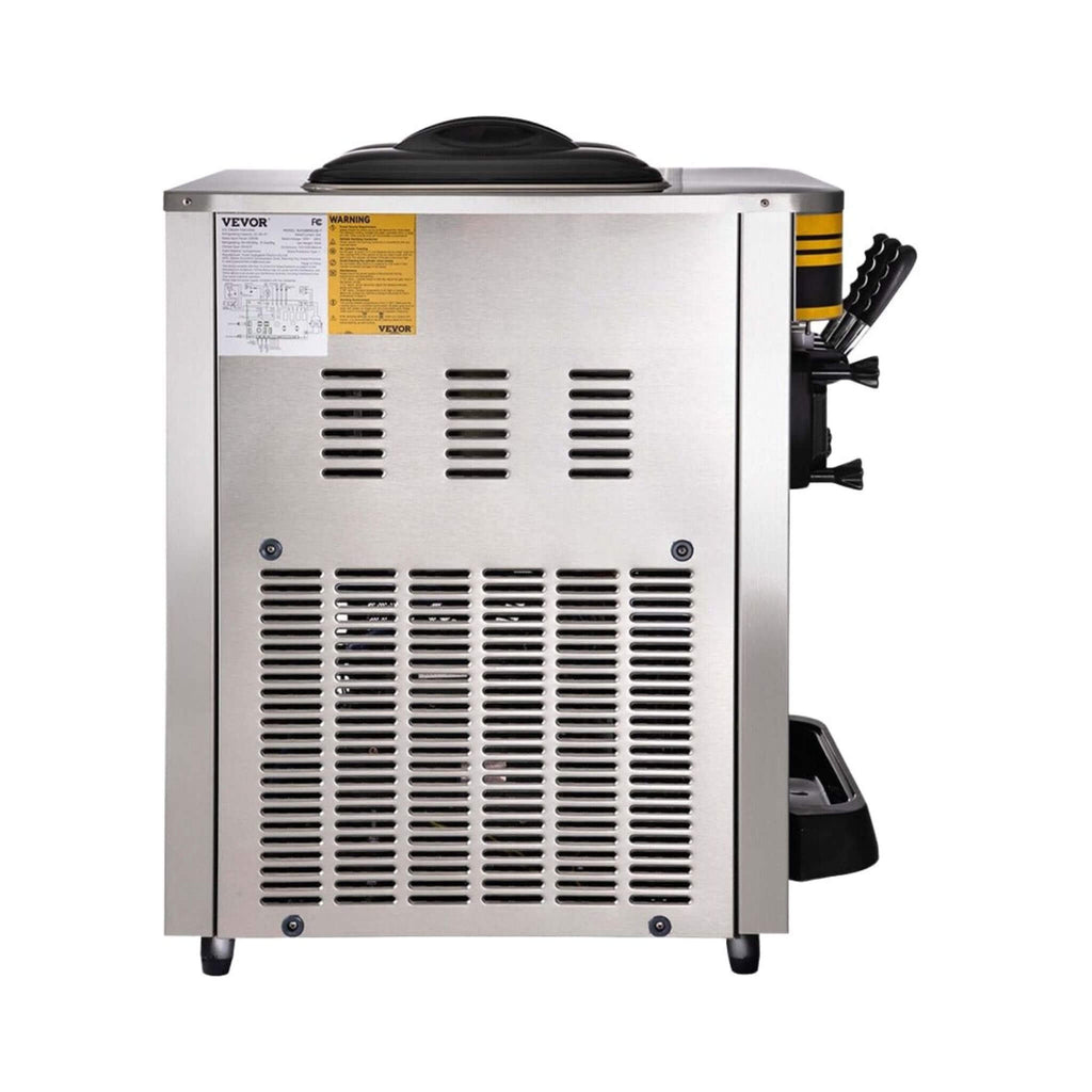 Heavy-Duty Commercial 3 Flavor Countertop Soft Serve Ice Cream Maker Machine, 2350W (SAK63972) - Saksby Wholesale - Side View