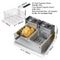 Heavy Duty Commercial Electric Deep Fat Oil Fryer Machine W/ Baskets, 5000W (98176240) - SAKSBY.com - Countertop Deep Fryers - SAKSBY.com