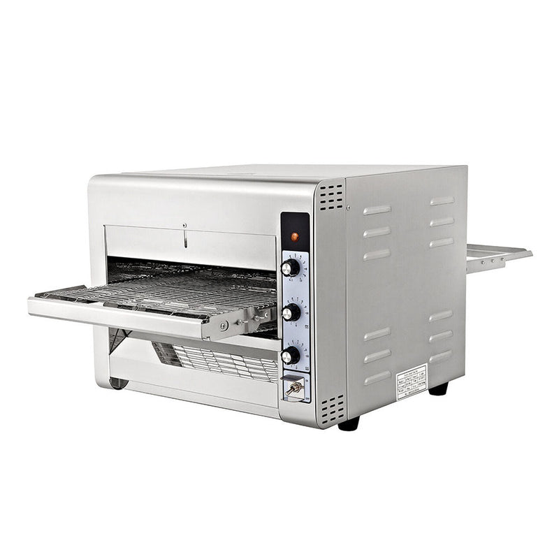 Heavy Duty Commercial Electric Portable Countertop Conveyor Pizza Oven, 14" (96124035) - SAKSBY.com - Side View