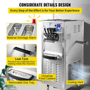 Heavy Duty Commercial Two Hopper Soft Serve Ice Cream Machine With LCD Panel, 2500W (95372618) - Zoom Parts View