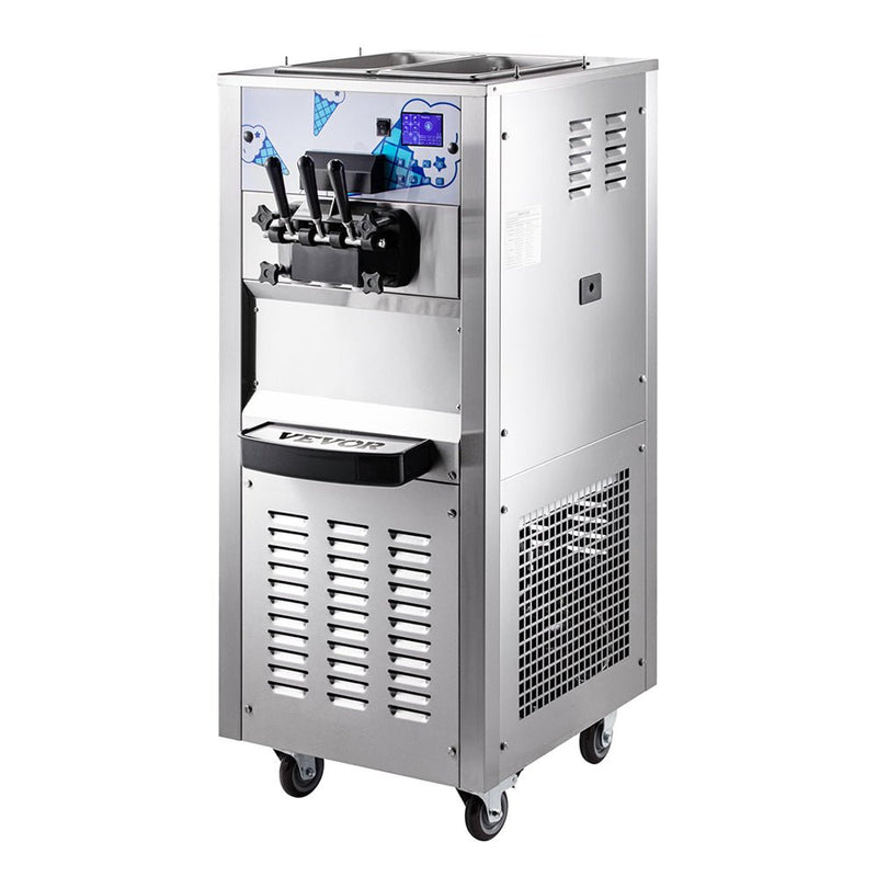 Heavy Duty Commercial Two Hopper Soft Serve Ice Cream Machine With LCD Panel, 2500W (95372618) - SAKSBY.com - Ice Cream Makers - SAKSBY.com