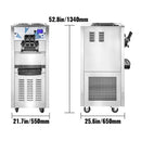 Heavy Duty Commercial Two Hopper Soft Serve Ice Cream Machine With LCD Panel, 2500W (95372618) - SAKSBY.com - Ice Cream Makers - SAKSBY.com