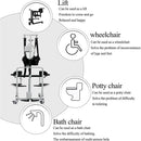 Heavy Duty Electric Battery-Powered Patient Transfer Chair Lift Sling With Commode, 330LBS (95731642) - SAKSBY.com - Patient Lifts - SAKSBY.com