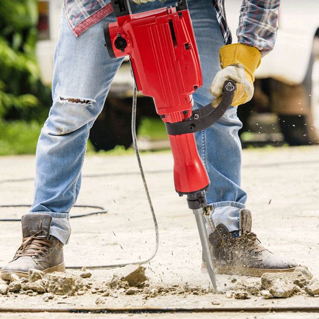 Heavy Duty Electric Concrete Demolition Jack Hammer Kit, 2200W - SAKSBY.com - Breakers & Demolition Hammers - SAKSBY.com