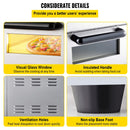 Heavy Duty Electric Indoor Commercial Countertop Double Deck Pizza Oven, 2000W (SAK36147) SAKSBY - Details View