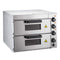 Heavy Duty Electric Indoor Commercial Countertop Double Deck Pizza Oven, 2000W (SAK36147) SAKSBY - Front Right View