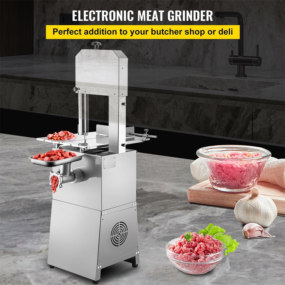 Heavy Duty Industrial Electric Meat Bandsaw Bone Cutting Machine, 550W (92847410) - SAKSBY.com - Bone Band Saw - SAKSBY.com