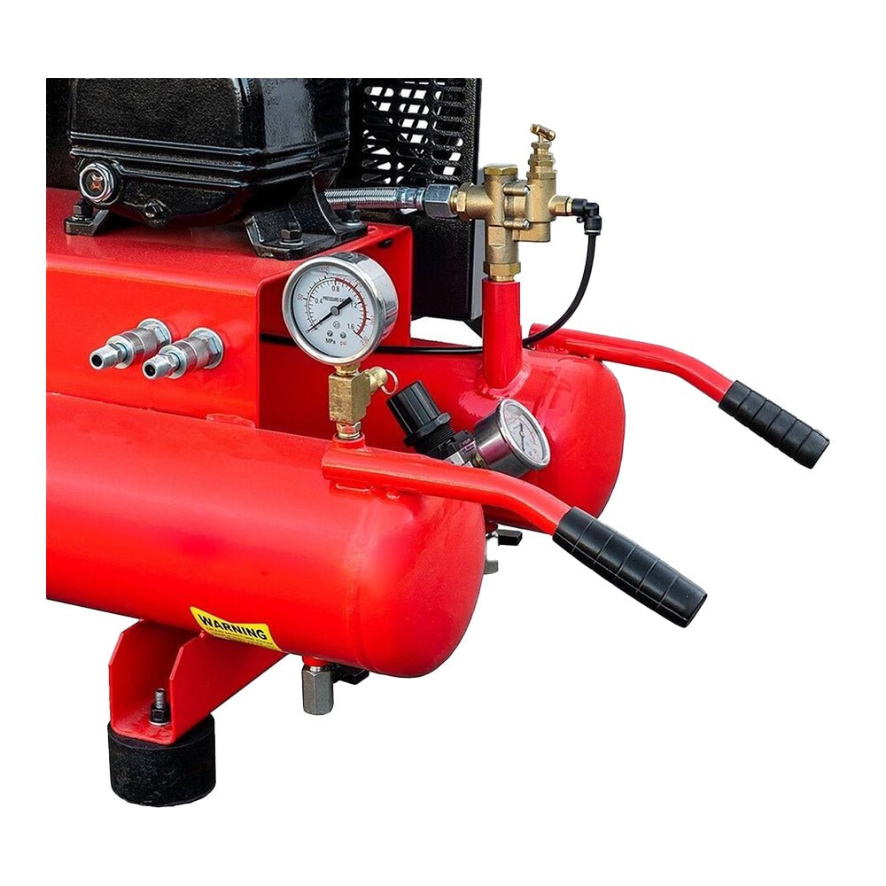 Heavy Duty Portable Gas-Powered Twin Stack Air Compressor Tank, 10 GAL (97461582) - SAKSBY.com - Air Compressors - SAKSBY.com