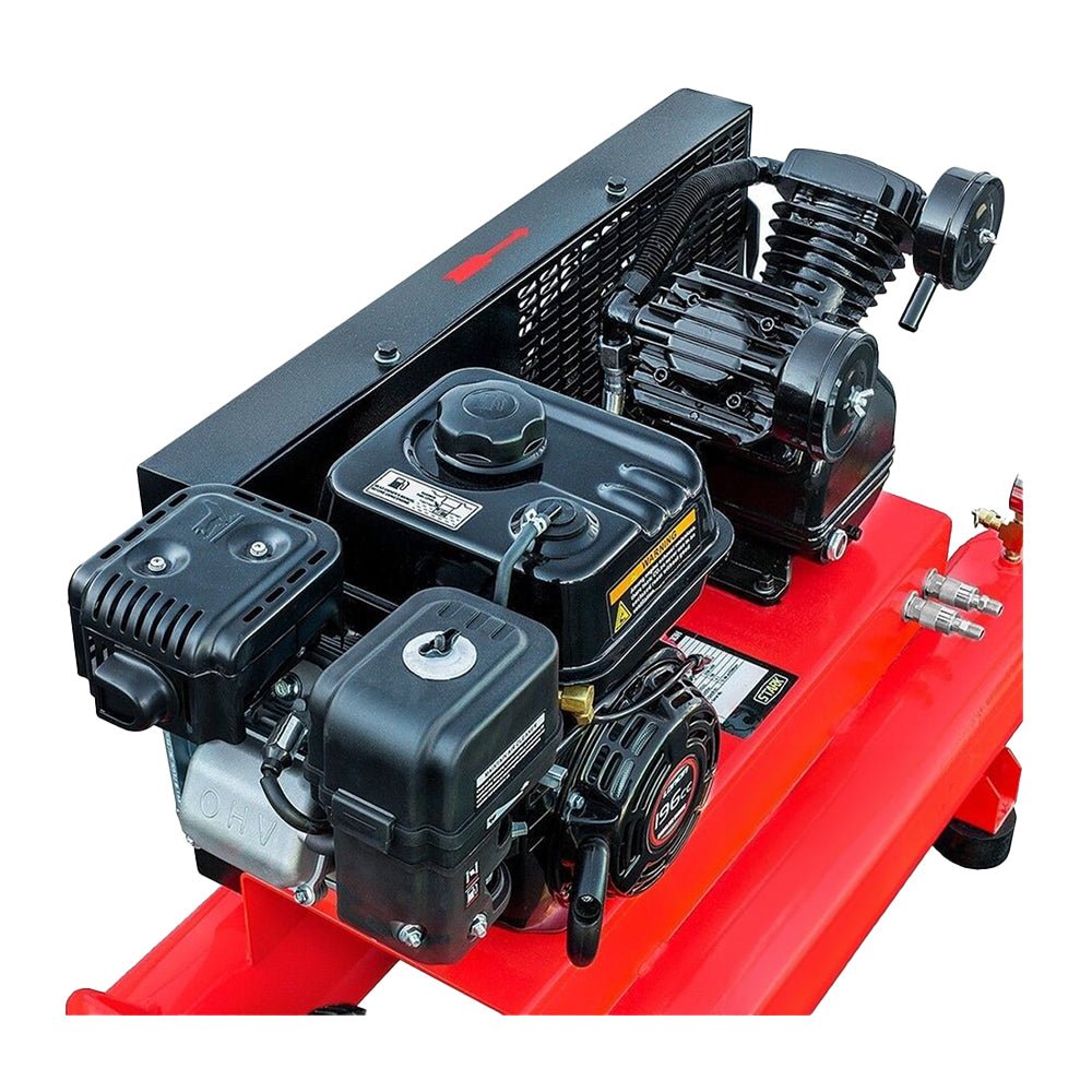 Heavy Duty Portable Gas-Powered Twin Stack Air Compressor Tank, 10 GAL (97461582) - SAKSBY.com - Air Compressors - SAKSBY.com