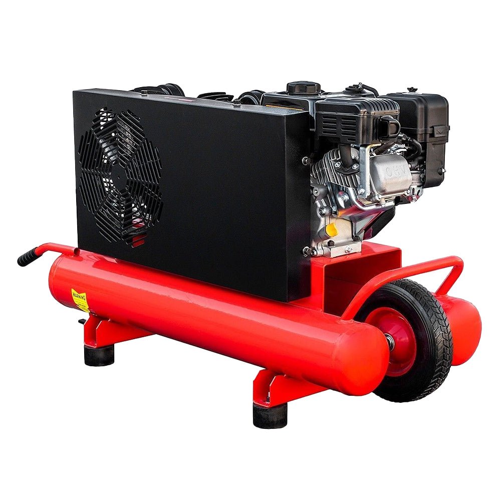 Heavy Duty Portable Gas-Powered Twin Stack Air Compressor Tank, 10 GAL (97461582) - SAKSBY.com - Air Compressors - SAKSBY.com
