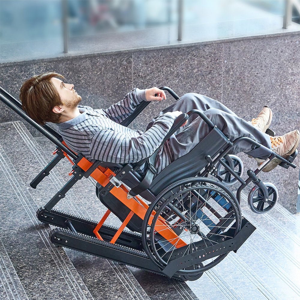 Heavy Duty Premium Electric Folding Stair Climbing Wheelchair Hand Trucl Dolly, 450LBS (SAK23175) - SAKSBY.com - Dollies & Hand Trucks - SAKSBY.com