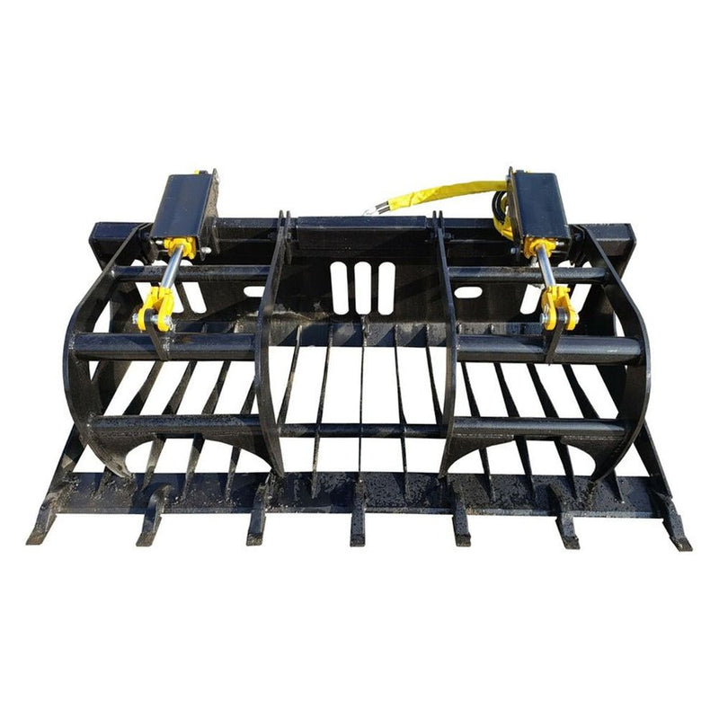 Heavy Duty Rock Grapple Skidsteer Attachment With Universal Quick Attach, 78" (95216483) - SAKSBY.com - Grapples - SAKSBY.com