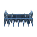 Heavy-Duty 74-Inch Root Rake Grapple Skid Steer Attachment With Teeth (SAK98230) - Saksby Wholesale - Front View
