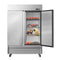 Large 49 Cu.Ft. Two Door Stainless Steel Commercial Industrial Restaurant Freezer, 54" (SAK57246) - Saksby Wholesale - Open Door View