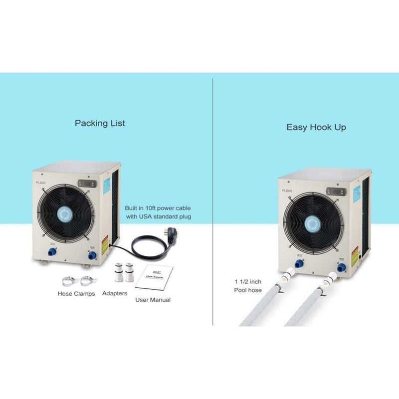 High-Output Electric Swimming Pool Heater Pump For Above And Inground Pools, 4000 Gallons (93751482) - Accessories View