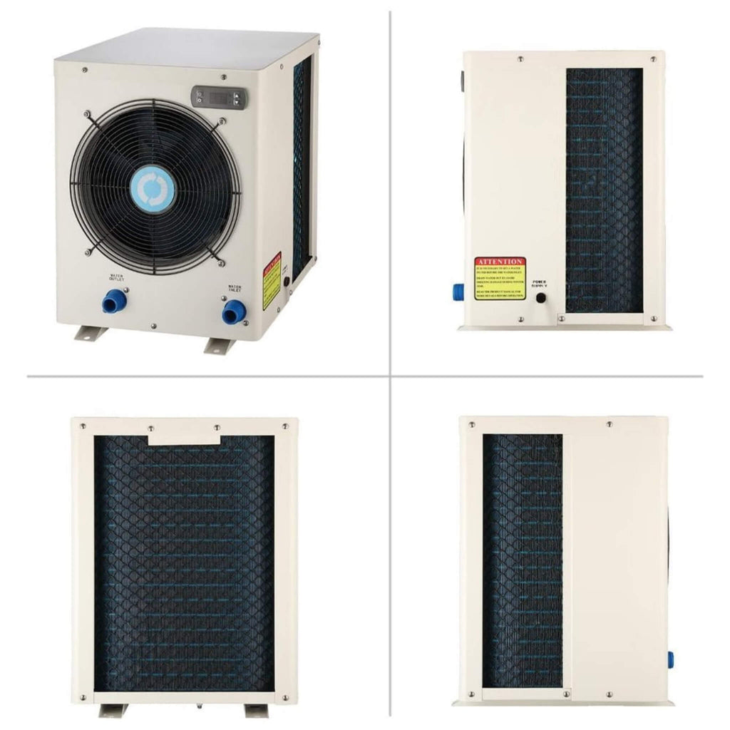 High-Output Electric Swimming Pool Heater Pump For Above And Inground Pools, 4000 Gallons (SAK51482) - Saksby Wholesale - Different View