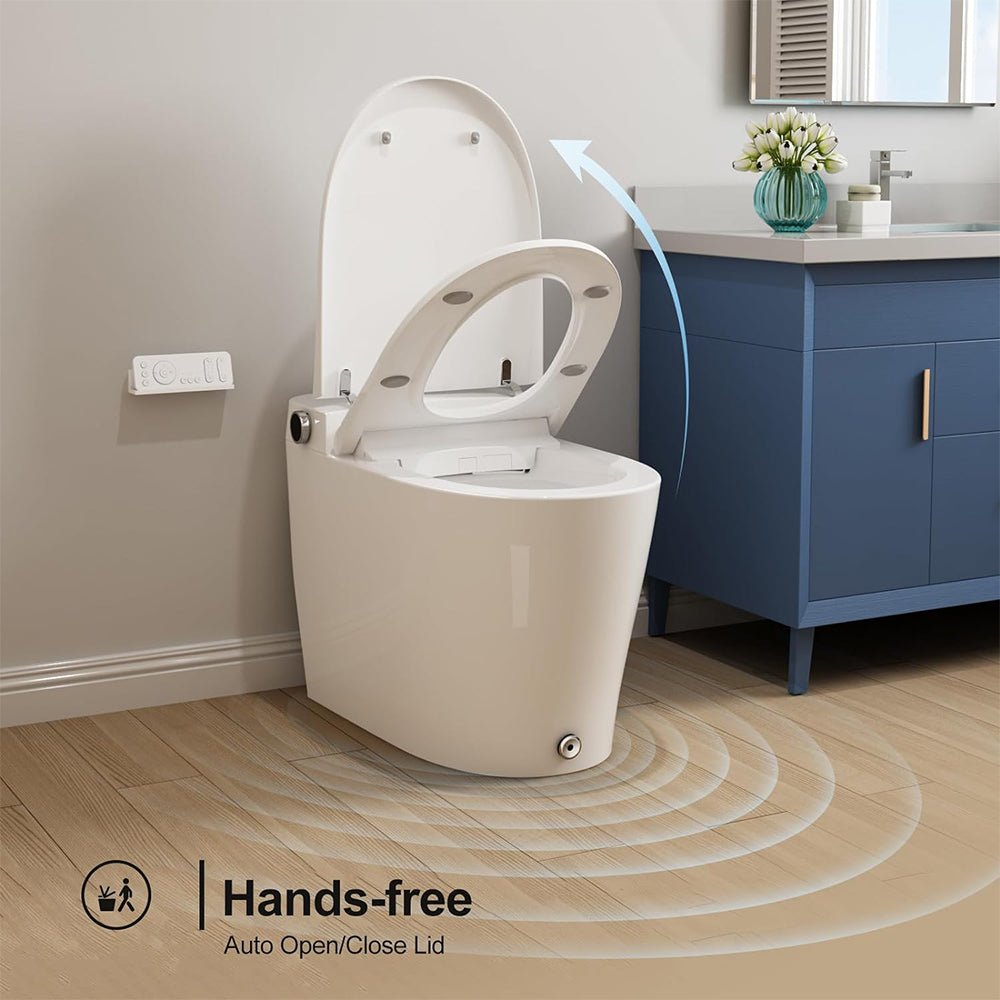 HRW Luxury Automatic Tankless Smart Toilet With Built-In Bidet And Heated Seat (95742613) - SAKSBY.com - Toilets - SAKSBY.com