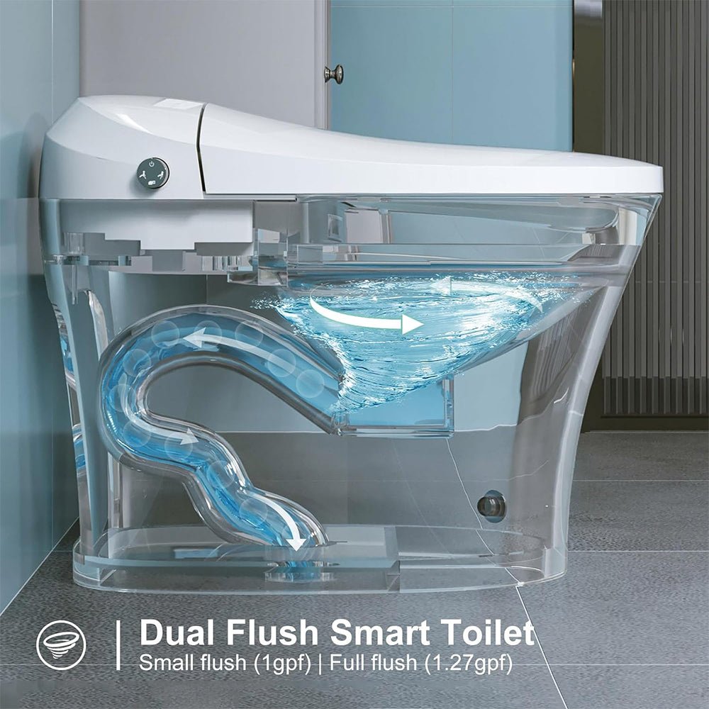 HRW Premium Smart Heated Tankless Bidet Toilet With Dual Flush System (96842513) - SAKSBY.com - Toilets - SAKSBY.com