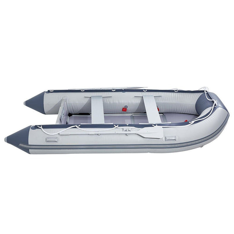 Inflatable 6-Person Emergency Dinghy Fishing Boat With Wood Floor And Aluminum Benches, 12FT (91725386) - SAKSBY.com - Inflatable Boats - SAKSBY.com