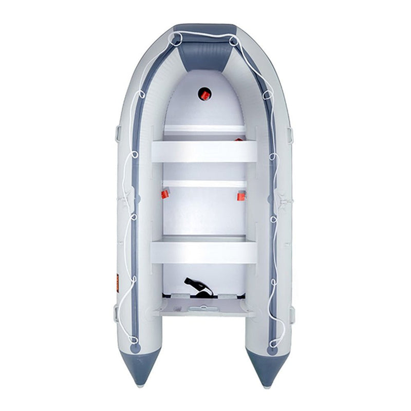 Inflatable 6-Person Emergency Dinghy Fishing Boat With Wood Floor And Aluminum Benches, 12FT (91725386) - SAKSBY.com - Inflatable Boats - SAKSBY.com