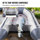 Inflatable 6-Person Emergency Dinghy Fishing Boat With Wood Floor And Aluminum Benches, 12FT (91725386) - SAKSBY.com - Inflatable Boats - SAKSBY.com