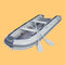 Inflatable 6-Person Emergency Dinghy Fishing Boat With Wood Floor And Aluminum Benches, 12FT (91725386) - SAKSBY.com - Inflatable Boats - SAKSBY.com