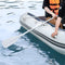 Inflatable 6-Person Emergency Dinghy Fishing Boat With Wood Floor And Aluminum Benches, 12FT (91725386) - SAKSBY.com - Inflatable Boats - SAKSBY.com