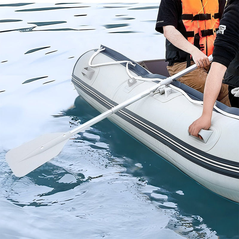 Inflatable 6-Person Emergency Dinghy Fishing Boat With Wood Floor And Aluminum Benches, 12FT (91725386) - SAKSBY.com - Inflatable Boats - SAKSBY.com