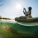Inflatable Fishing Float Tube Boat With Pump & Fish Measure Ruler, 4.5FT (98736425) - SAKSBY.com - Demonstration View