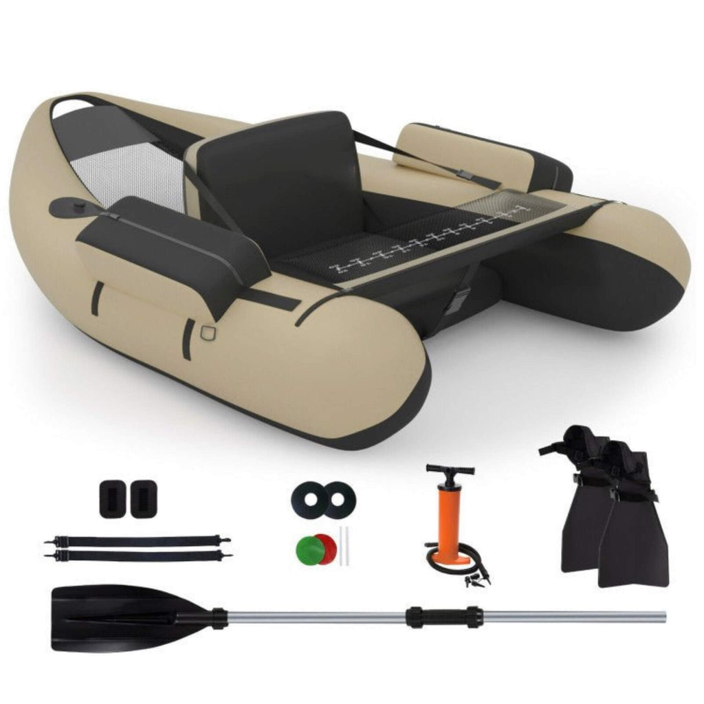 Inflatable Fishing Float Tube Boat With Pump & Fish Measure Ruler, 4.5FT (SAK36425) - Saksby Wholesale - Accessories View