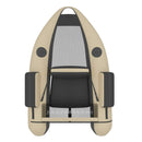 Inflatable Fishing Float Tube Boat With Pump & Fish Measure Ruler, 4.5FT (SAK36425) - Saksby Wholesale - Beige Front View