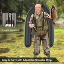 Inflatable Fishing Float Tube Boat With Pump & Fish Measure Ruler, 4.5FT (SAK36425) - Saksby Wholesale - Lifestyle View