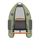 Inflatable Fishing Float Tube Boat With Pump & Fish Measure Ruler, 4.5FT (SAK36425) - Saksby Wholesale - Green Front View