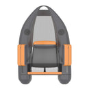 Inflatable Fishing Float Tube Boat With Pump & Fish Measure Ruler, 4.5FT (SAK36425) - Saksby Wholesale - Grey Front View