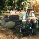 Inflatable Fishing Float Tube Boat With Pump & Fish Measure Ruler, 4.5FT (SAK36425) - Saksby Wholesale - Lifestyle View