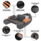 Inflatable Fishing Float Tube Boat With Pump & Fish Measure Ruler, 4.5FT (SAK36425) - Saksby Wholesale - Parts View