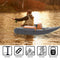 Inflatable Fishing Float Tube Boat With Pump & Fish Measure Ruler, 4.5FT (SAK36425) - Saksby Wholesale - Features View