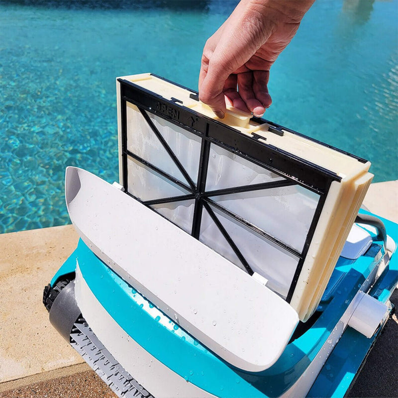 Inground Automatic Dual Scrub Robotic Pool Vacuum Cleaner, 150W (92451836) - SAKSBY.com - Robotic Pool Vacuum - SAKSBY.com