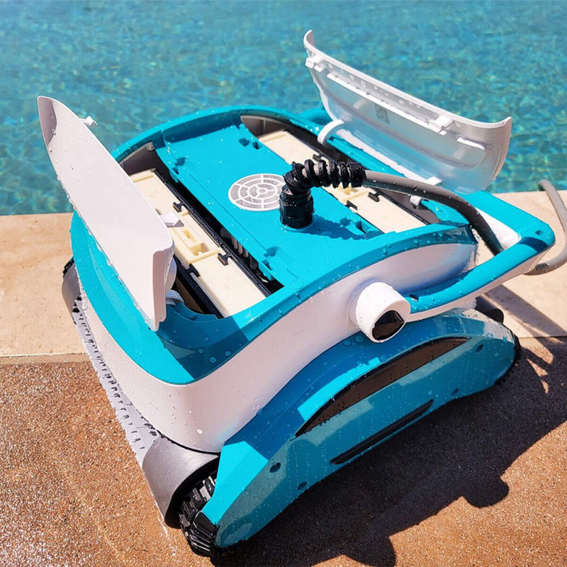 Inground Automatic Dual Scrub Robotic Pool Vacuum Cleaner, 150W (92451836) - SAKSBY.com - Robotic Pool Vacuum - SAKSBY.com