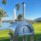 KOKOMO GRILLS Premium 32 Inch Stainless Steel Wood Fired Pizza Oven - KO-PIZZAOVEN (92681473) - Demonstration View