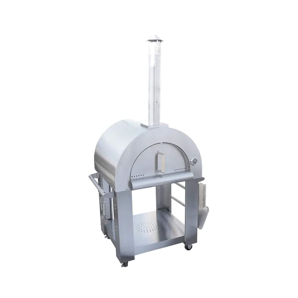 KoKoMo Grills Premium 32-Inch Stainless Steel Wood Fired Pizza Oven [KO-PIZZAOVEN] (SAK92618) - Saksby Wholesale - Front Right View