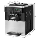 Large 20-28LH 3 Flavor Stainless Steel Commercial Ice Cream Machine W/ LCD Display, 2200W - SAKSBY.com - Measurement View