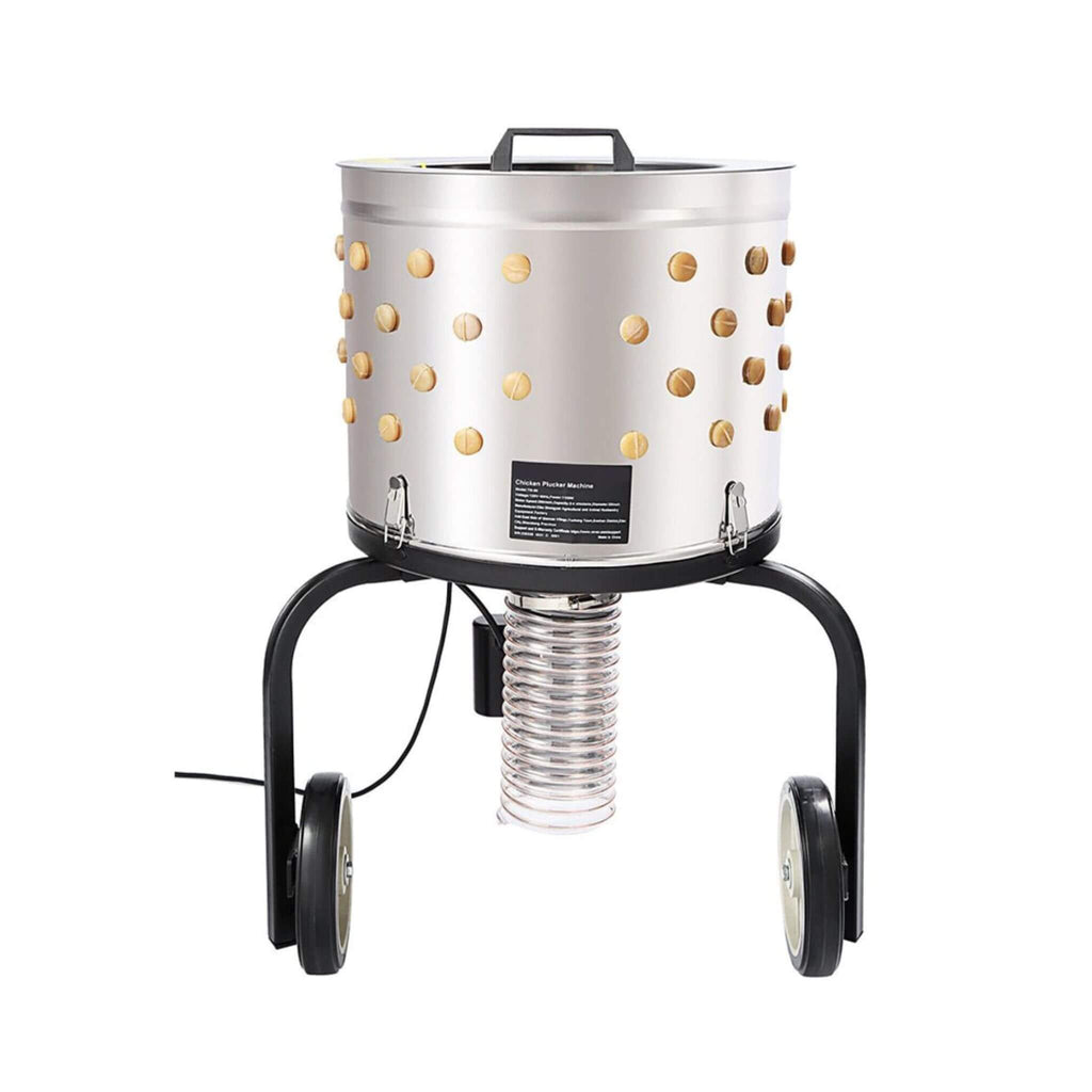 Large 20-Inch Heavy-Duty Chicken Defeathering Plucker Machine (SAK35879) - Saksby Wholesale - Back View