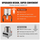 Large 20-Inch Heavy-Duty Chicken Defeathering Plucker Machine (SAK35879) - Saksby Wholesale - New Version