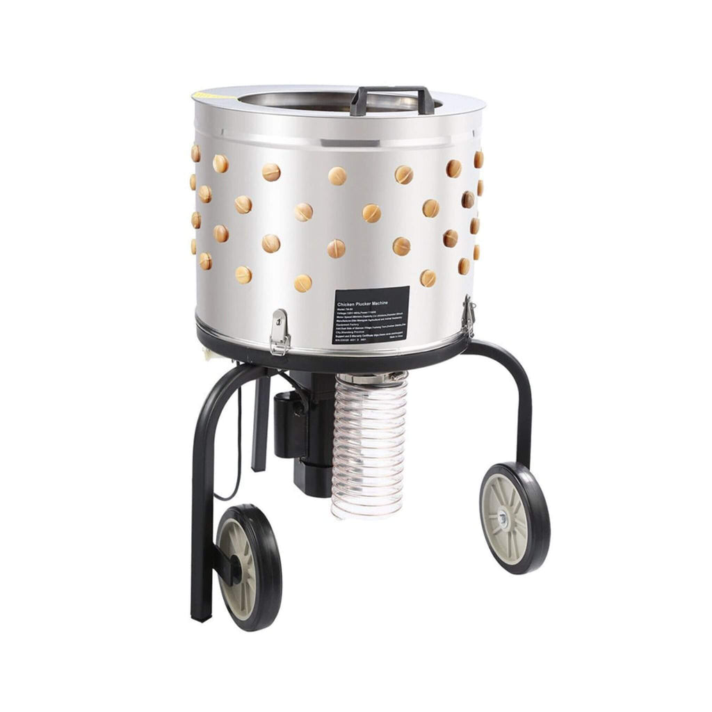 Large 20-Inch Heavy-Duty Chicken Defeathering Plucker Machine (SAK35879) - Saksby Wholesale - Side View
